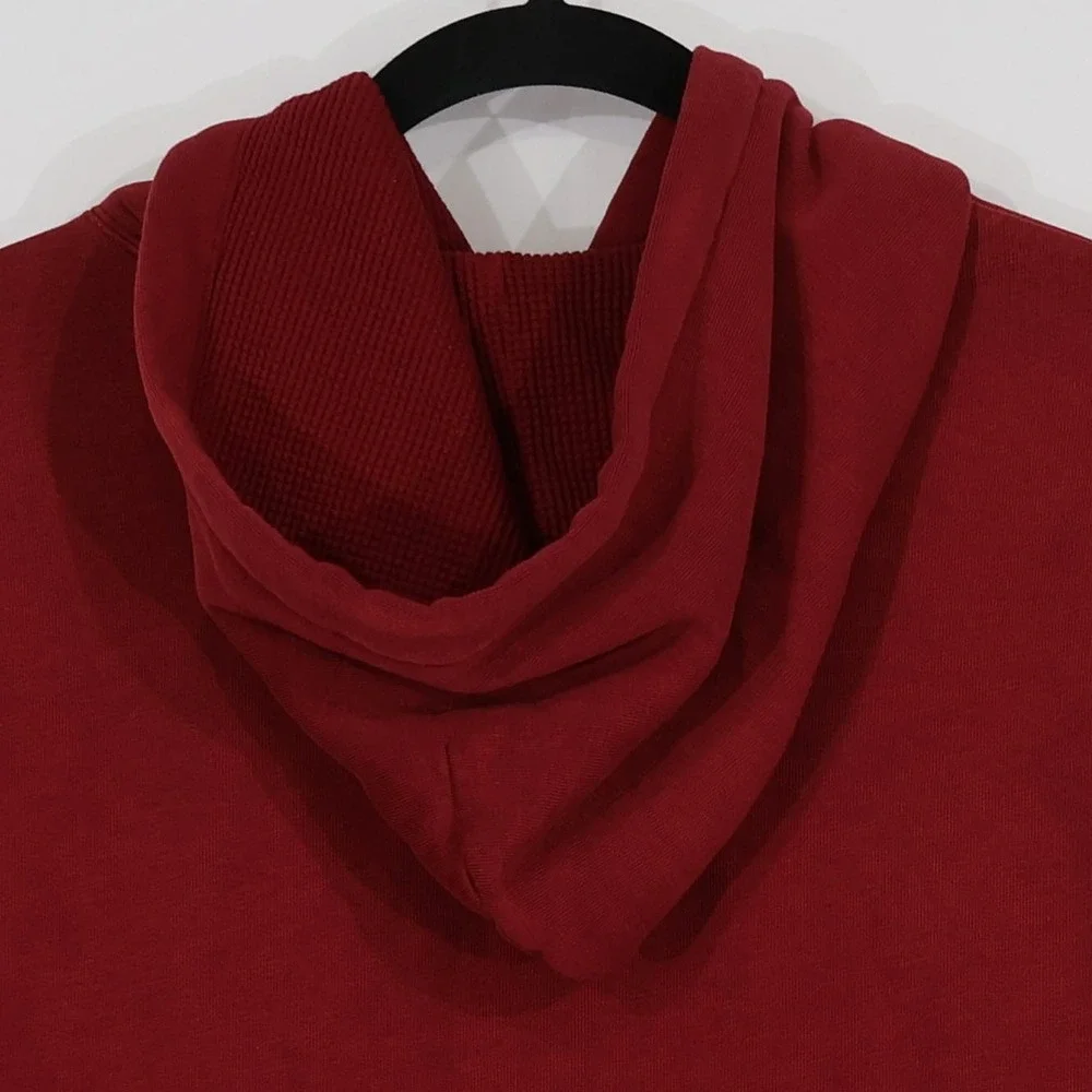 Polo Ralph Lauren Vintage Rowing Hoodie Mens M Burgundy Collegiate Preppy NWT
